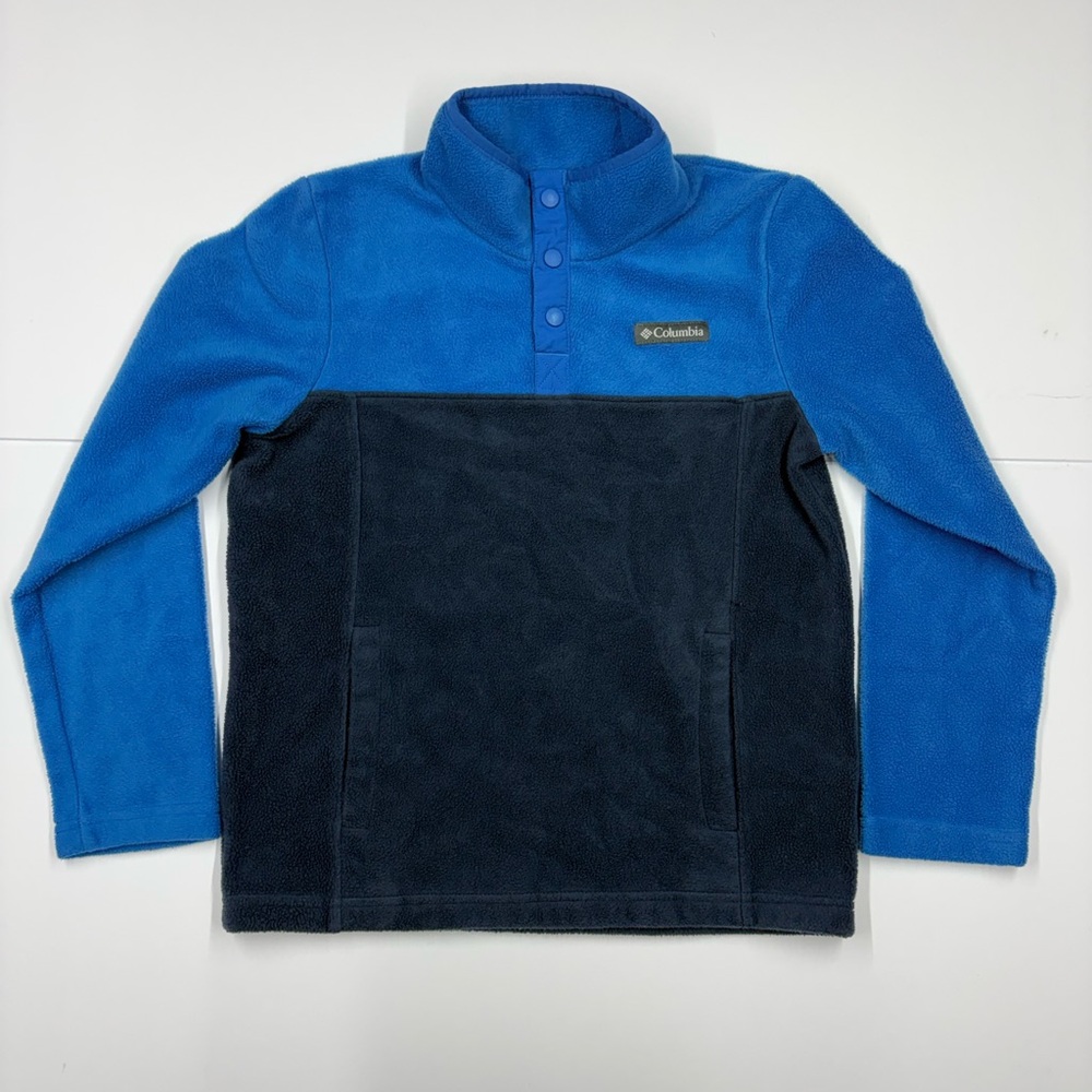 Columbia Sportswear Company Youth Fleece Pullover Blue Black Size M
